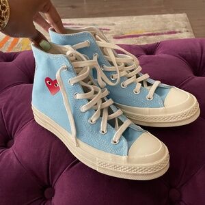 Converse Comme des Garcons PLAY Bright Blue - Women's 8